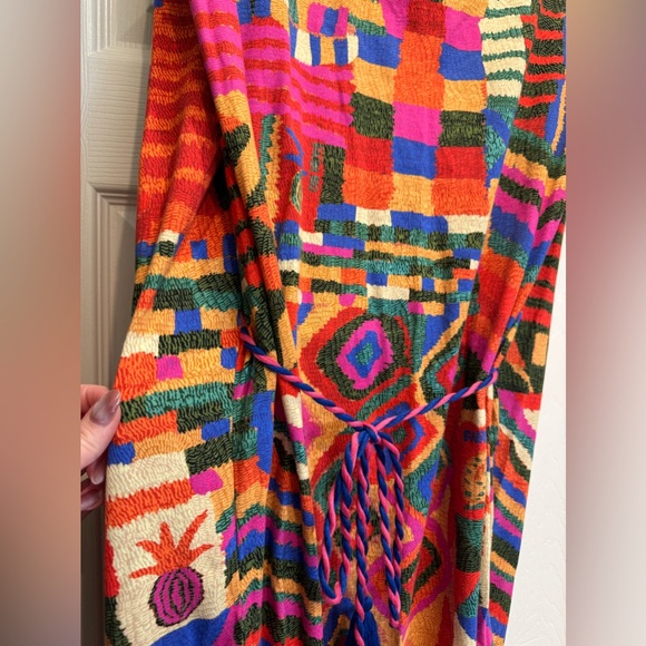 FARM Rio Multicolor Patchwork Midi Dress - Picture 3 of 7